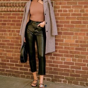 Trade for @jahart1987 - Abercrombie & Fitch vegan leather ankle straight pants